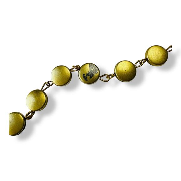 Vintage St Therese of Lisieux Gold Metallic Beaded Rosary - Picture 2 of 5